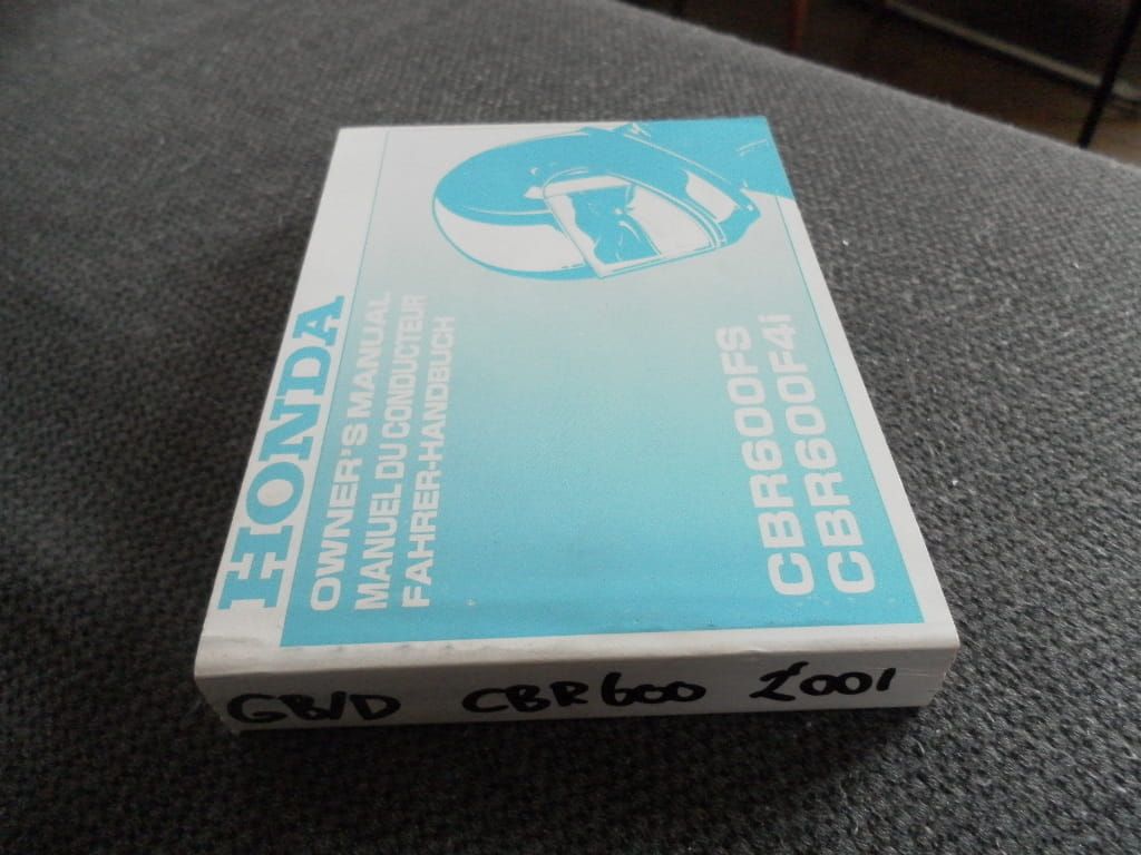 manuel du conducteur ,owners manual , fahrer handbuch , Cbr600fs cbr600f4i 		00x37-mbw-7000 , 37mbw700including wiring diagram (1)