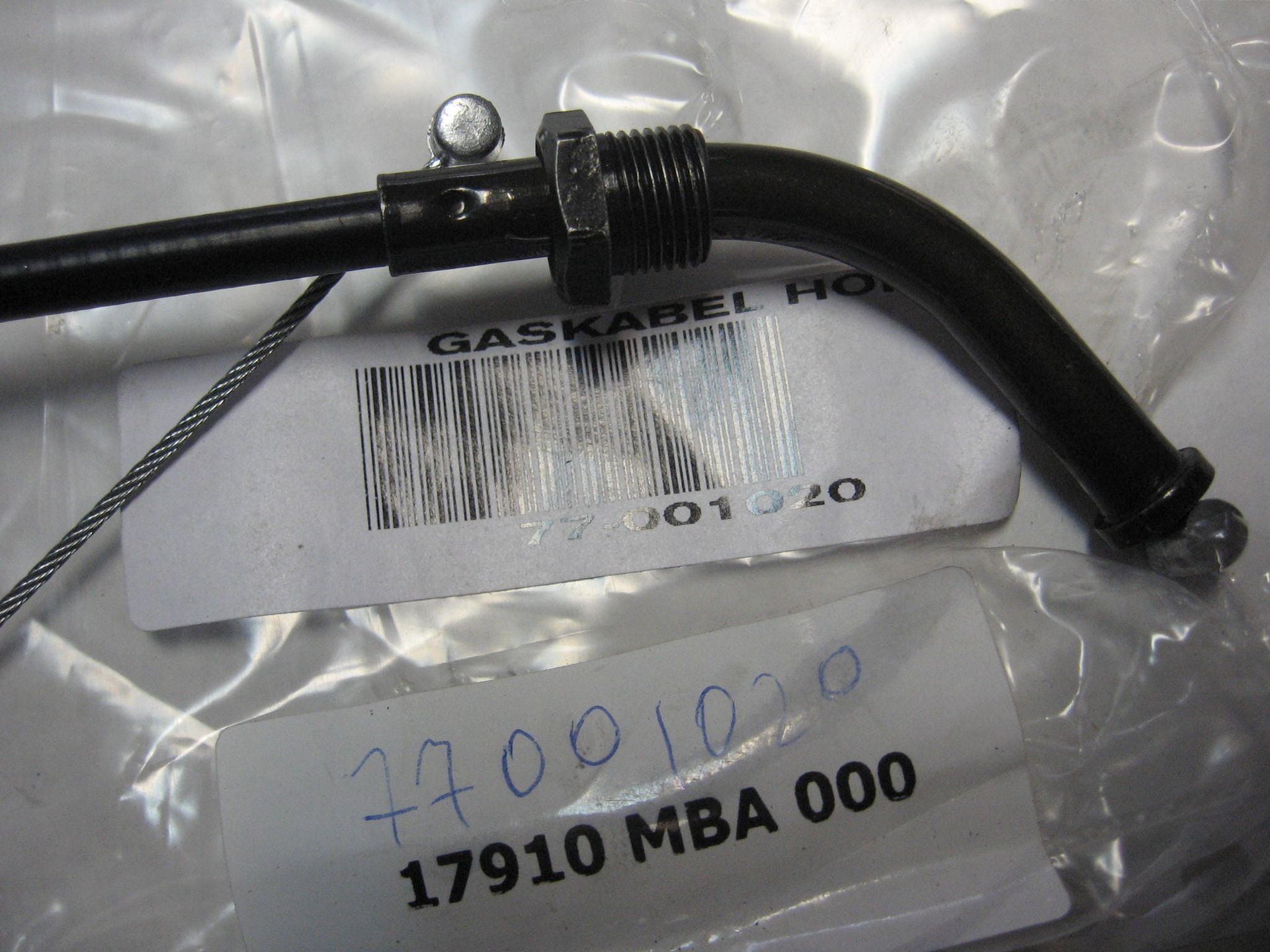 gaskabel	motoria	hONDA	vt750c	M77-001020	vervangend voor 17910-mba-000