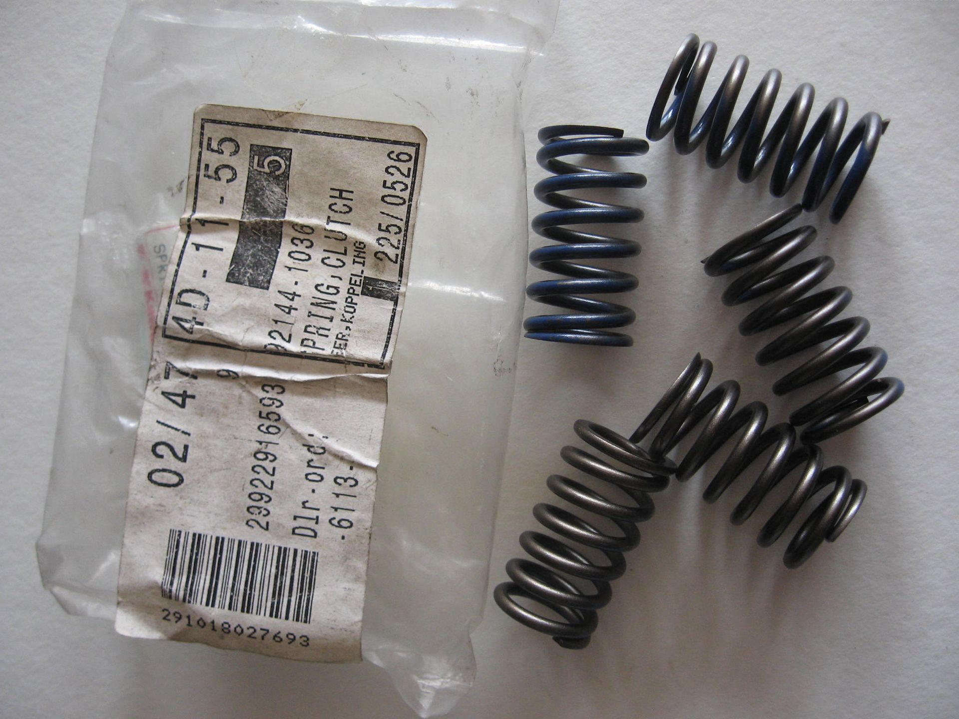set koppelingsveren ( 5 stuks) // gpx750 r (zx750 F) 1987-90		oem		92144-1036