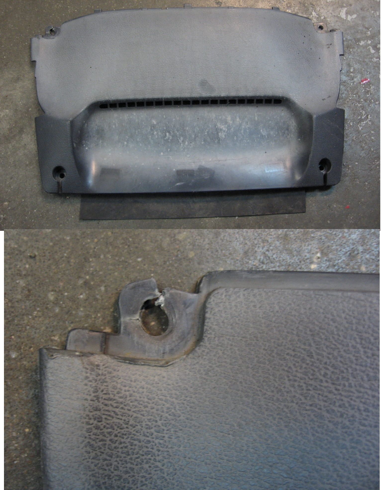 paneel achter scherm voor klokken 	St1100 1990-91	64110-mt3-000		, Verkleurd , oog rechtsboven gescheurd