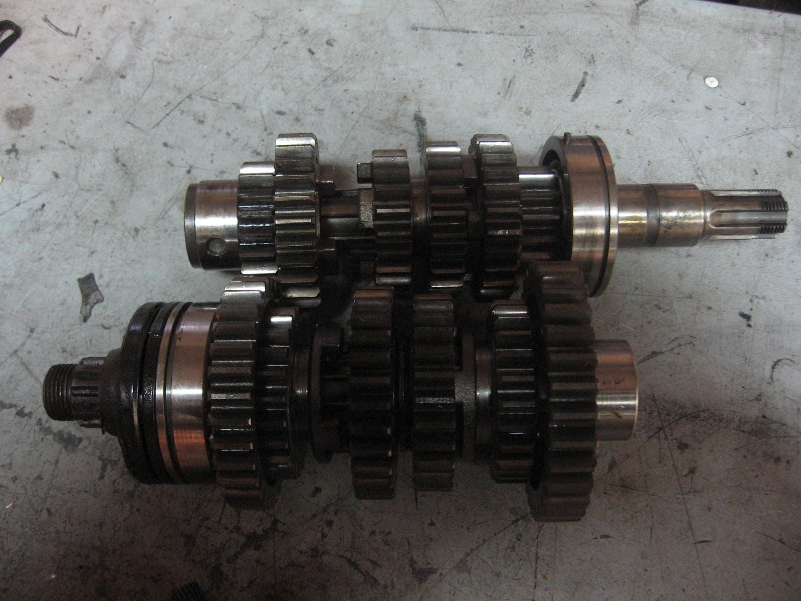 Transmissie +lagers -- gsx400e 1984, 24121-44100,24120-44100,24100-44811