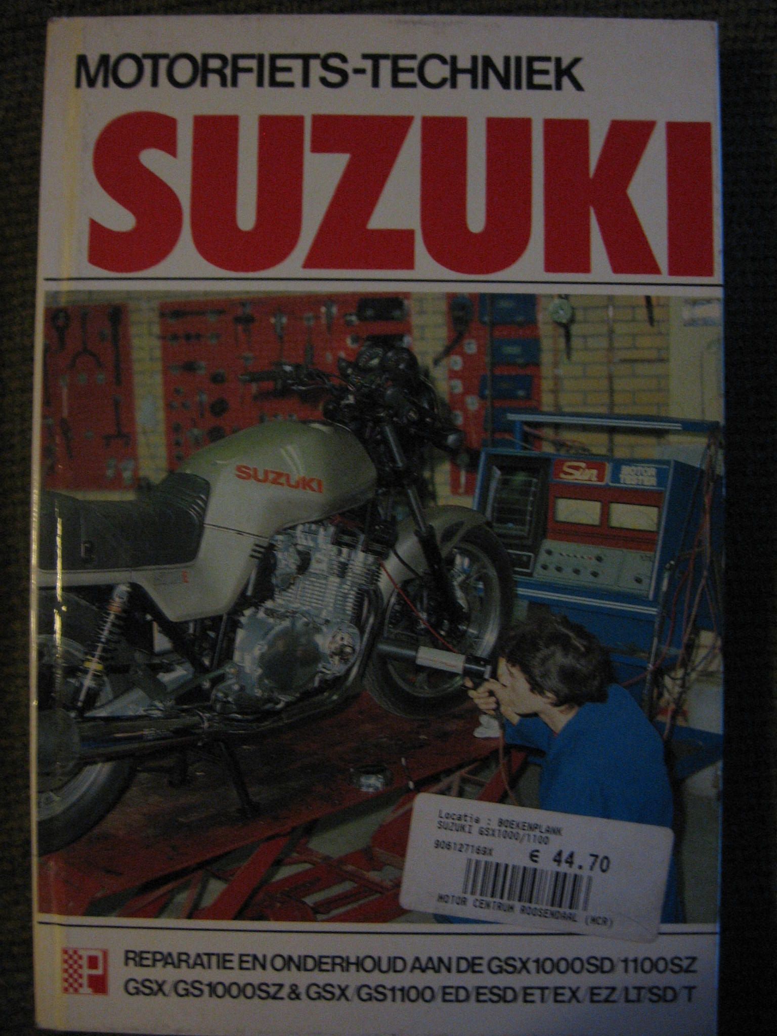 Suzuki werkplaatshandboek Peters	GSX1000 GS1000 GSX1100 GS1100 1980-83		ISBN 90 6127 169 X	nederlands , nieuw