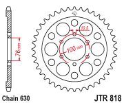 Achterkettingwiel / achtertandwiel	Jtr818.41