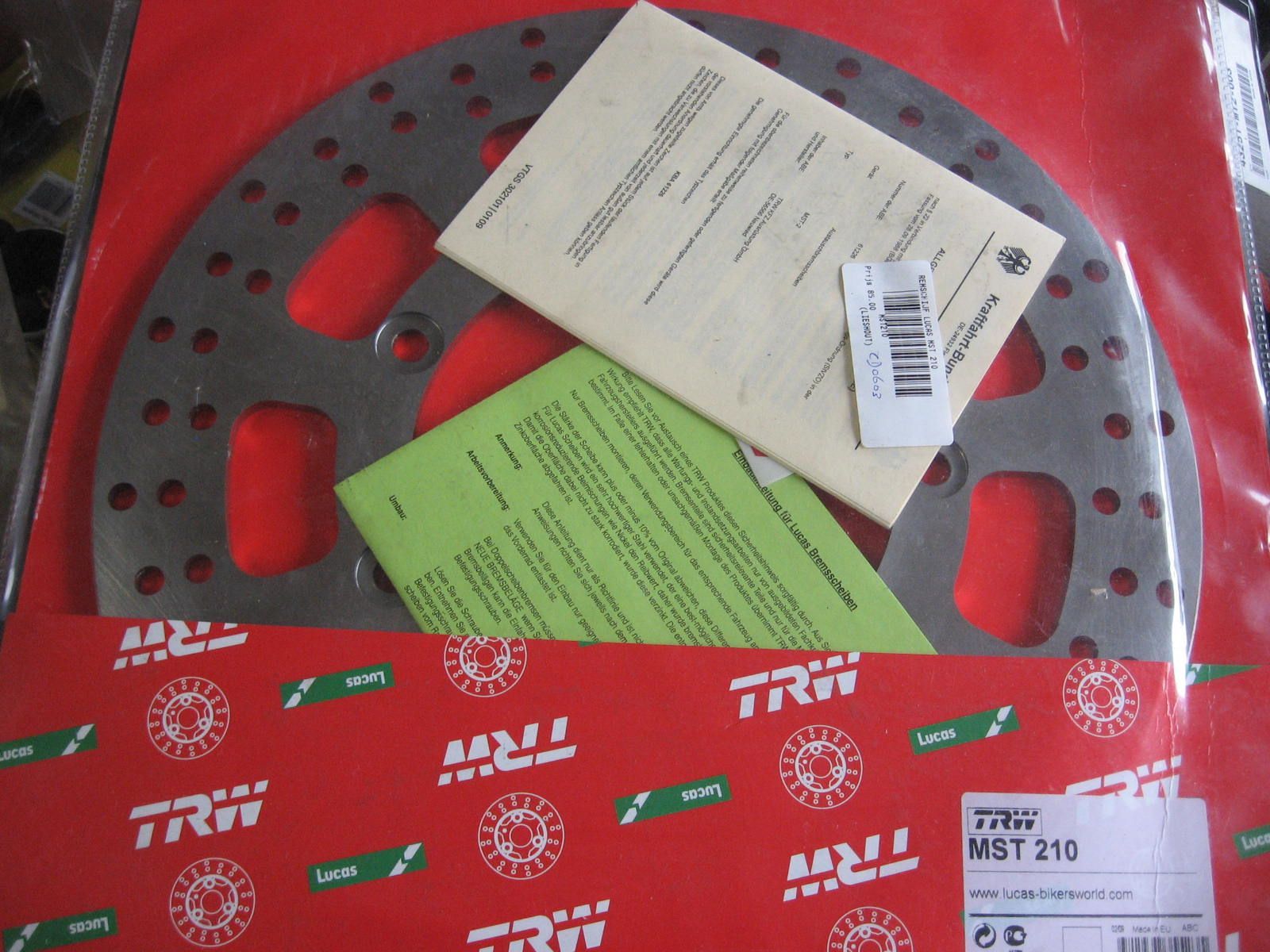 voorremschijf - kawasaki zie data	,lucas mst210	,41080-1376