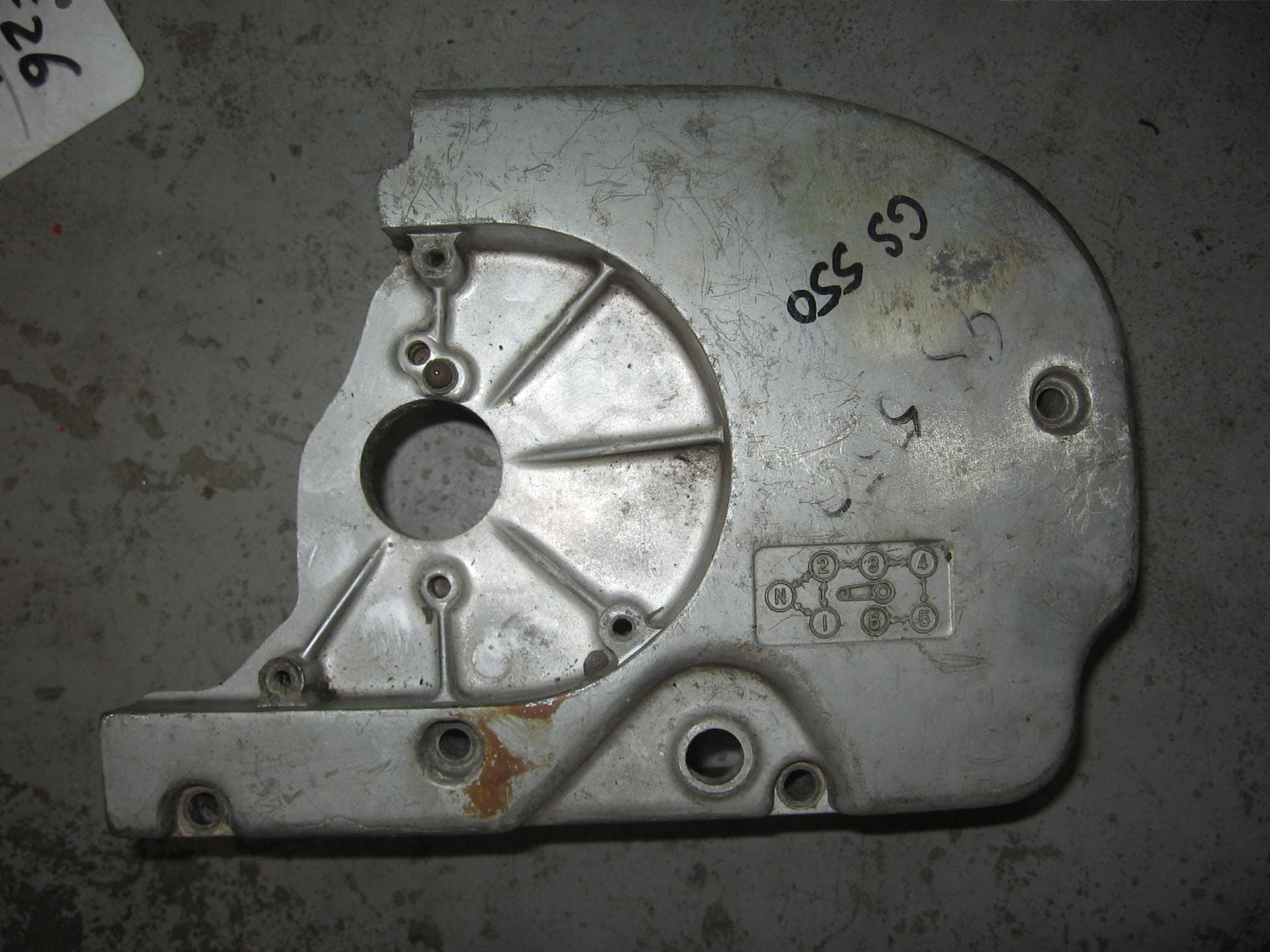 blokdeksel links deksel voortandwiel // gs550		11300-47822