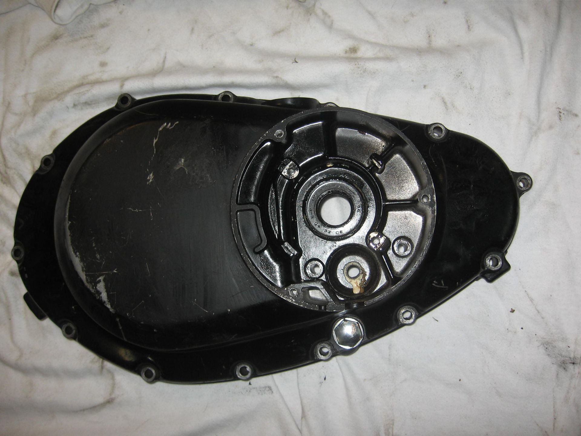 blokdeksel rechts koppeling -- gsx400 e gs500 89-96