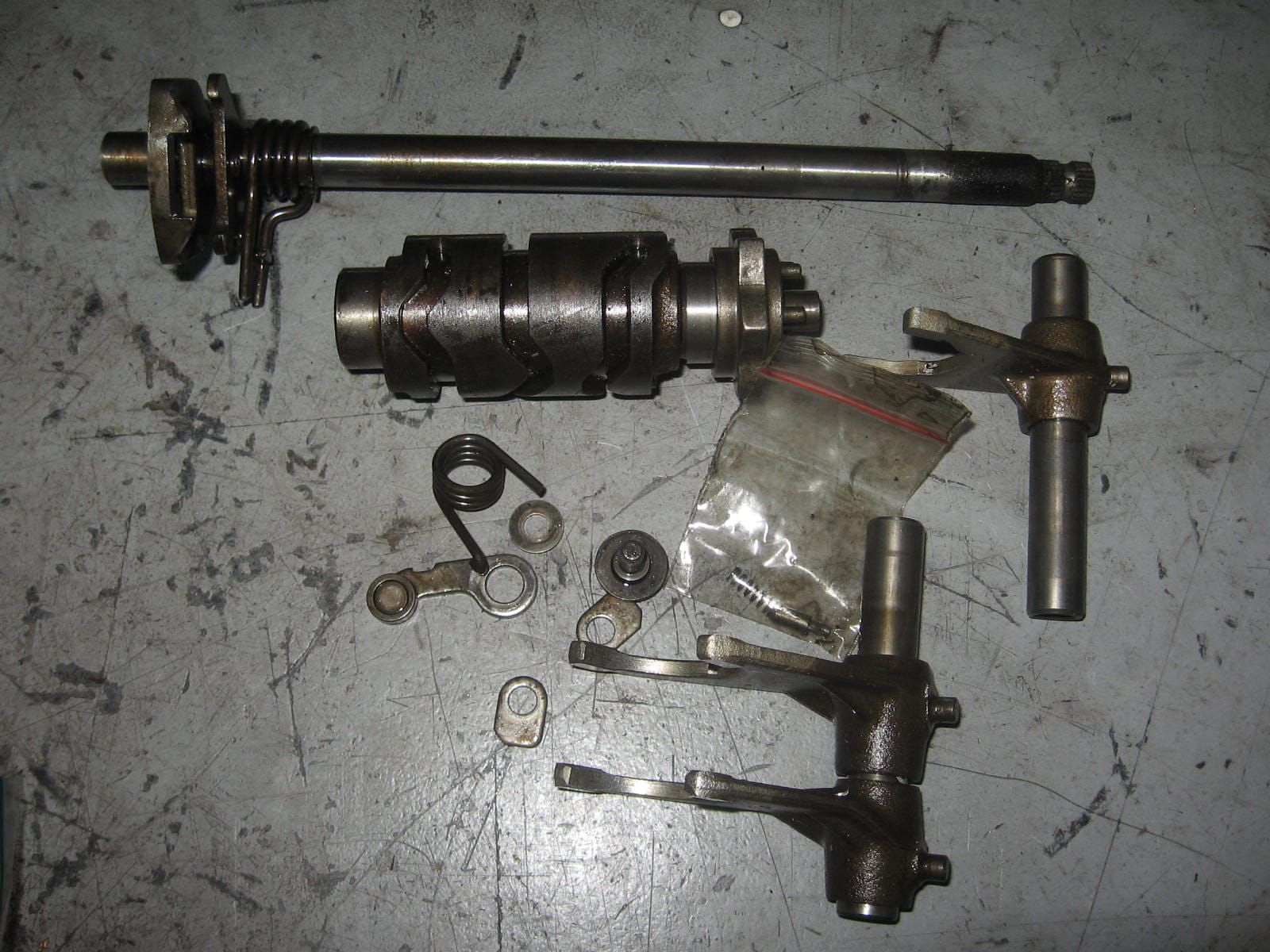 schakel mechanisme + schakelarm -- vz800 1997