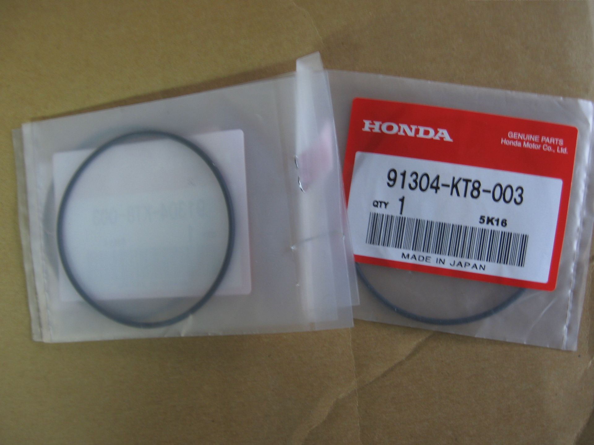 0-ring 61x2	Cb400f 1989-90	oem	91304-kt8-003