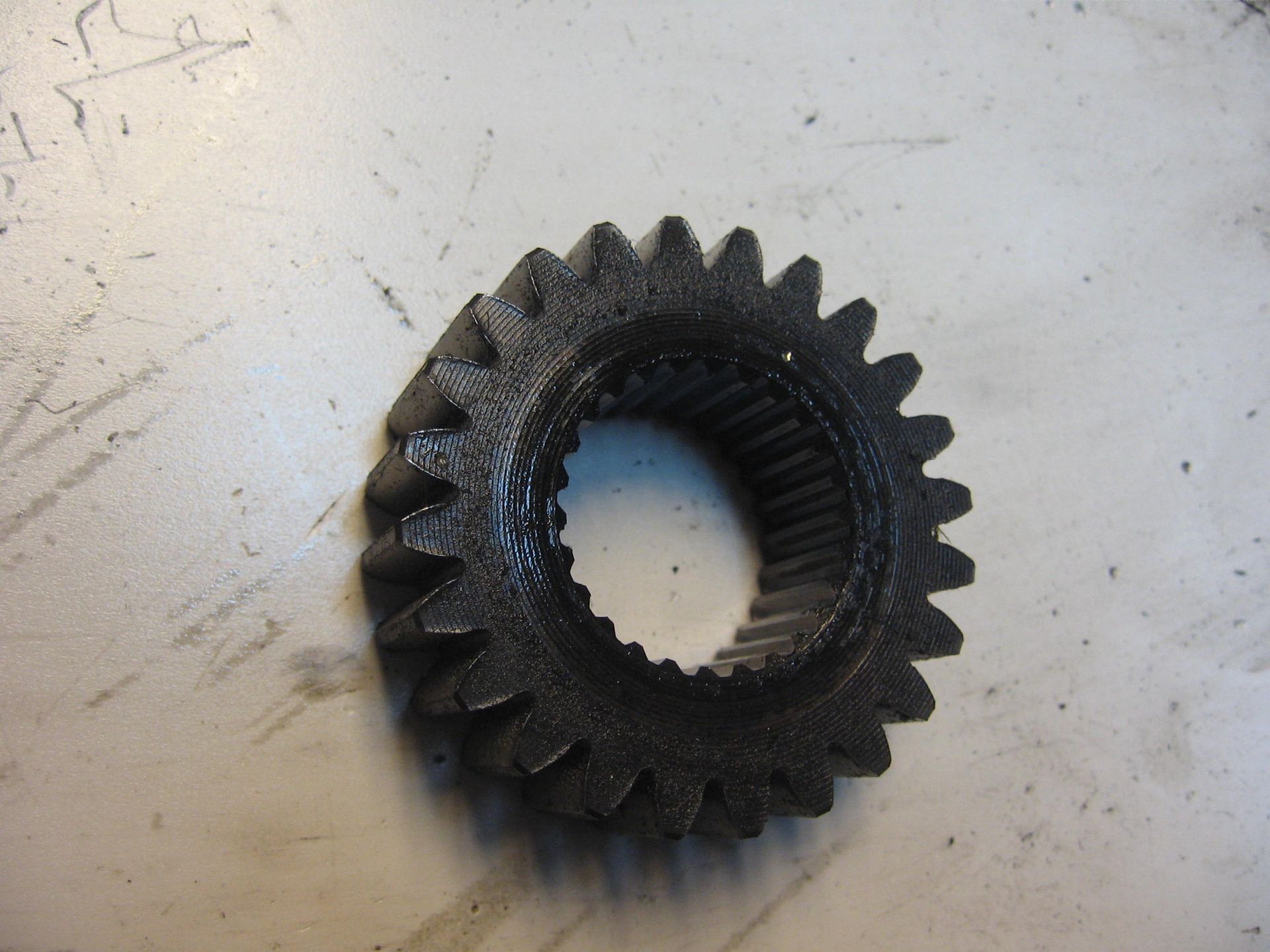 primary drive gear + ring splines-- cb400n 1981 diverse cm400 cb400		23121-413-010 + 90407-413-020