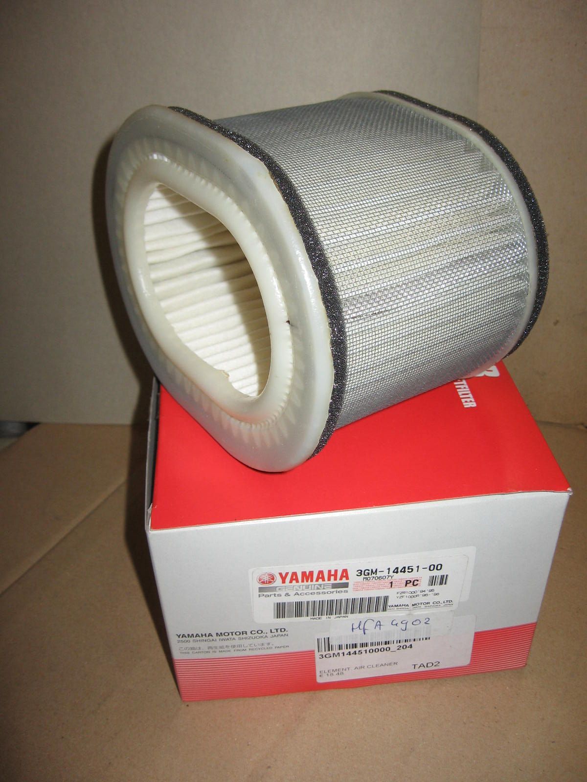 luchtfilter Fzr1000 1989-95 ,yzf1000 1996-2002		3gm-14451-00	/ hfa4902