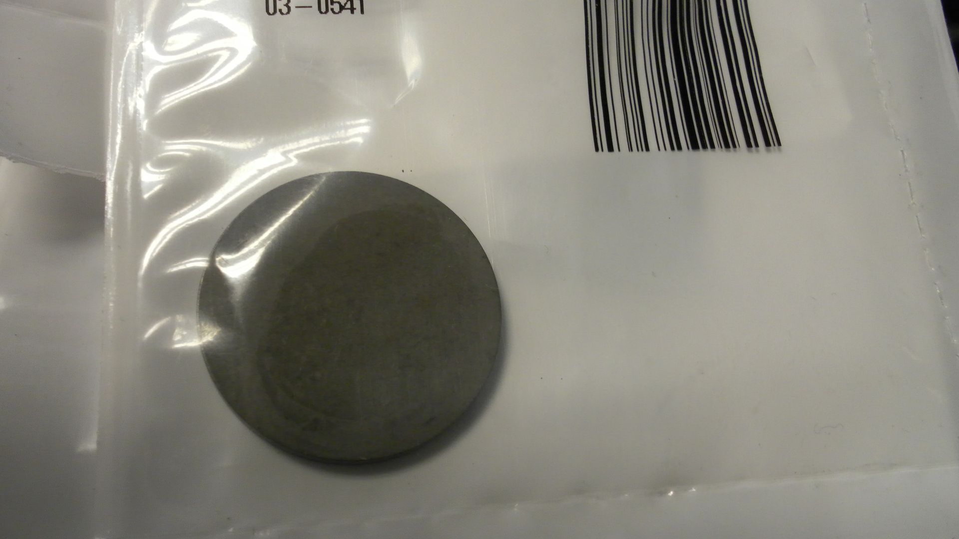 shim , klepstelplaatje diameter 29mm , dikte 	295 Nieuw