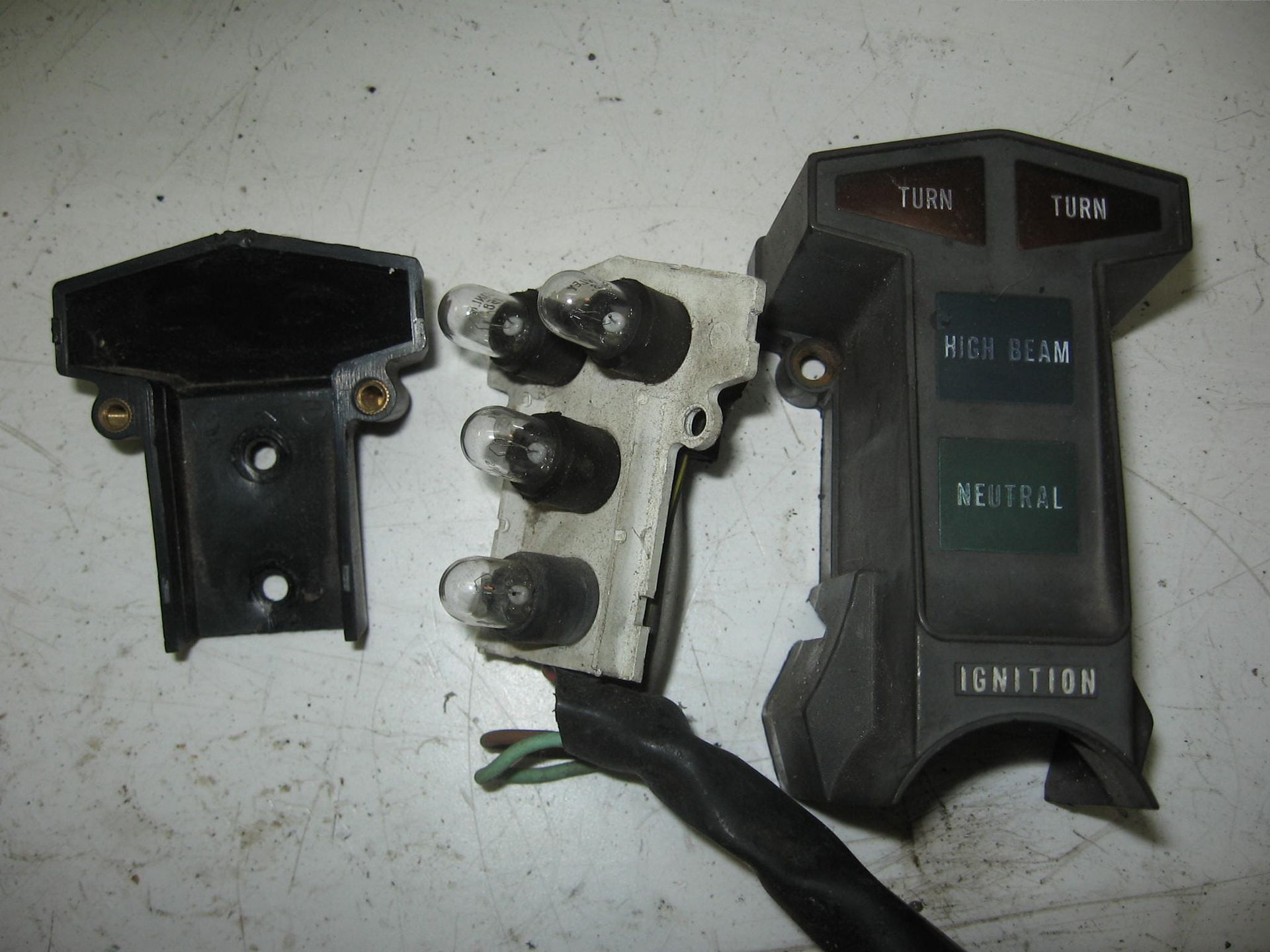 display bedienings lampjes // kz550 c2 ltd 1980-83		25023-1007 + 25025-1067