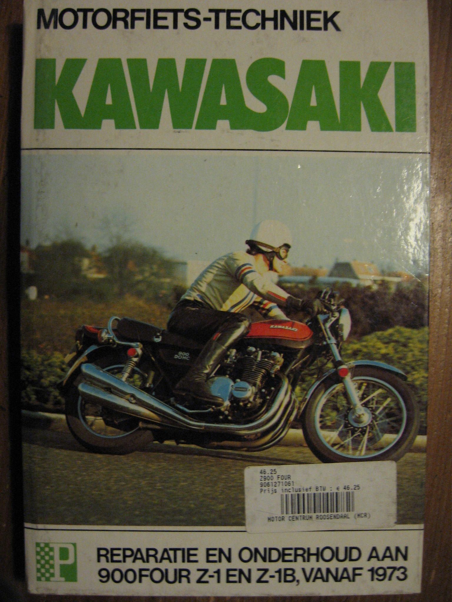 Kawasaki werkplaatshandboek Peters	900 Z-1 1973-75 , Z-1B 1973-75			nederlands nieuw kaft verkleurd en beschadigd