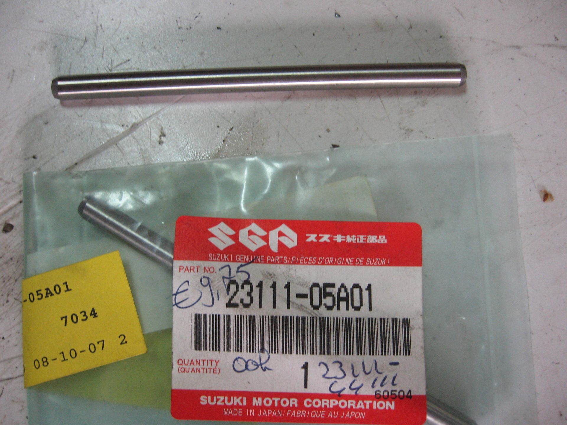drukstift koppeling // TL1000 , gs450 1980-88 , 	oem		23111-44111	ook 23111-05A01