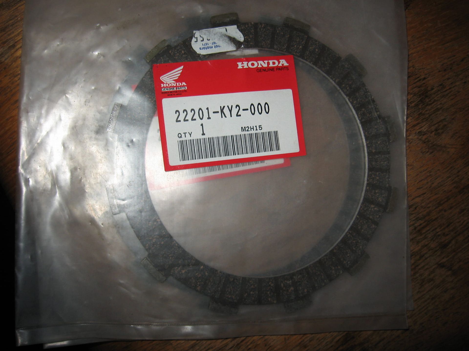 koppelingsplaat gevoerd – cbr600f 87-90 , cb1 , cb750 91-2003		oem		22201-ky2-000