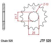 voortandwiel voorkettingwiel	jtf520.14