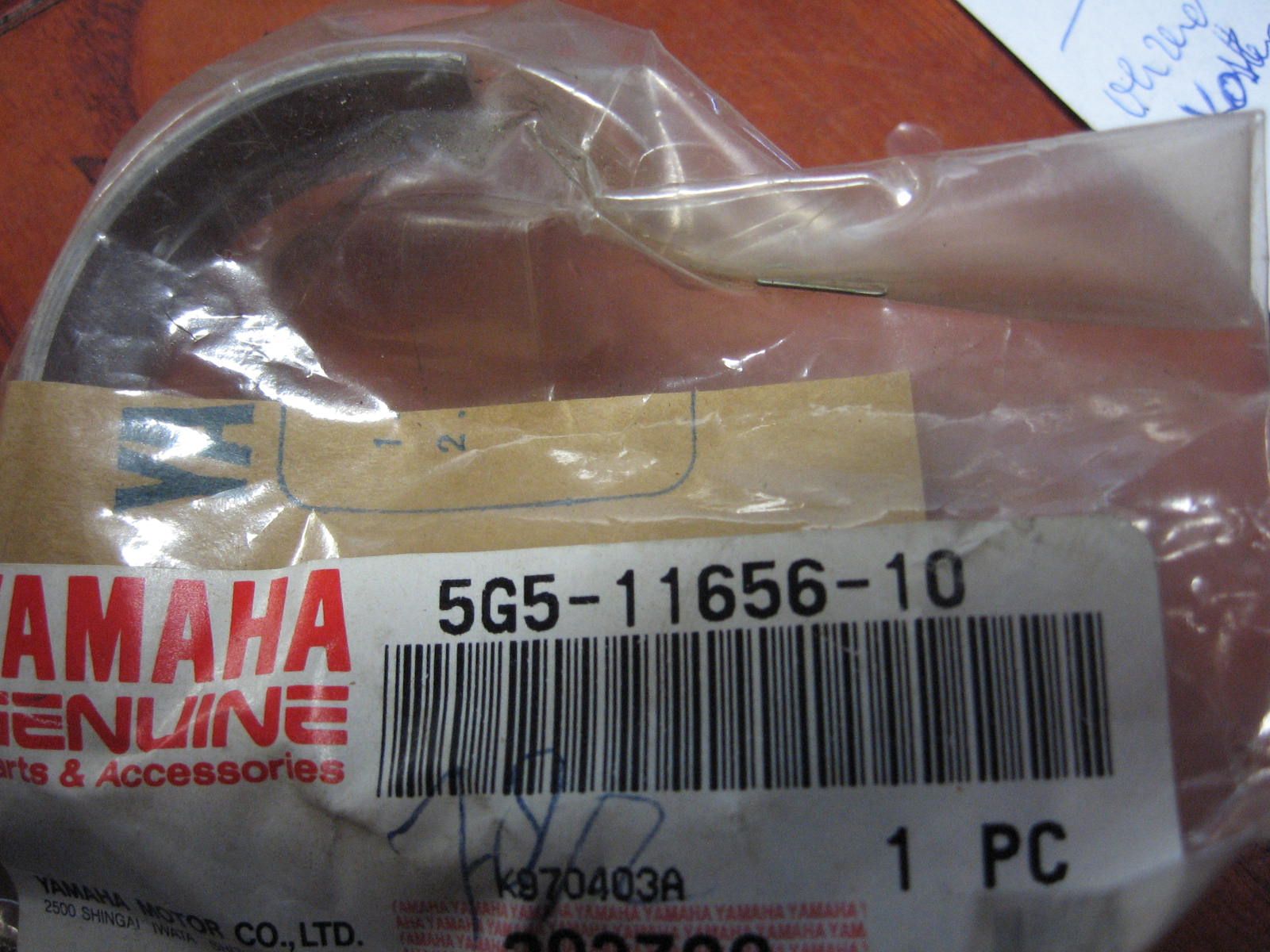 lagerschaal drijfstang ,  xv1000 xvs1100 xv1100 1990- 		oem		5G5-11656-10 brown