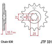 voortandwiel voorkettingwiel	jtf331.15	331-15