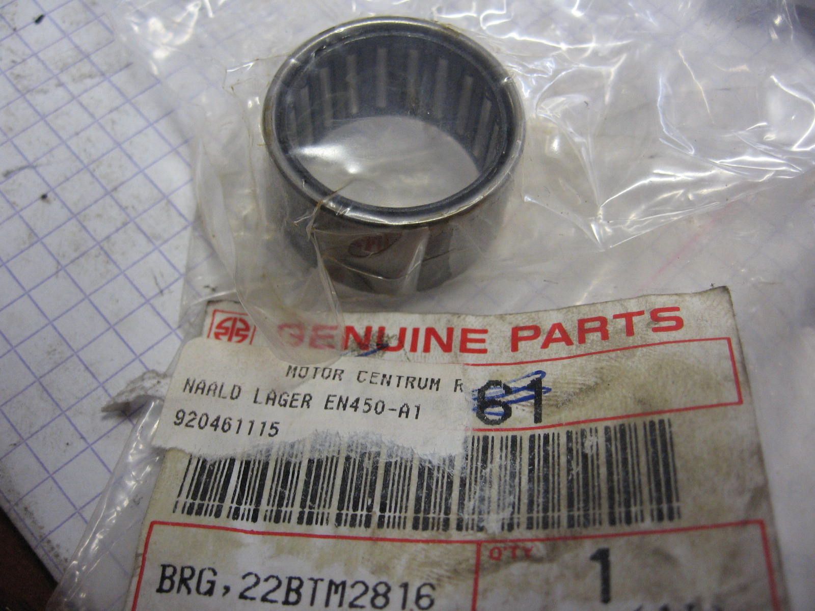 naaldlager	kawasaki oem 	HK2216		92046-1115		22btm2816,