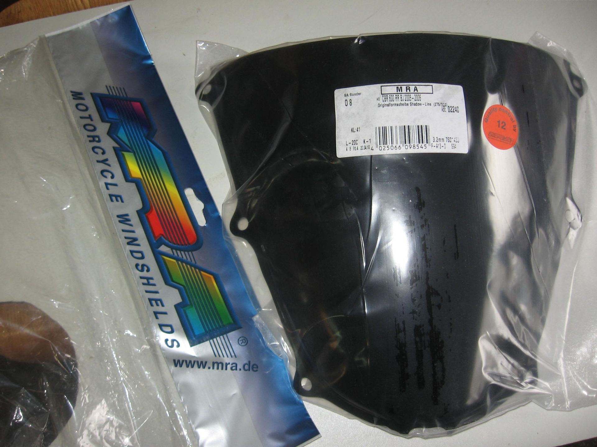 kuipruit donker MRA originele maat //  cbr600rr 2005-06		mra	25066098545