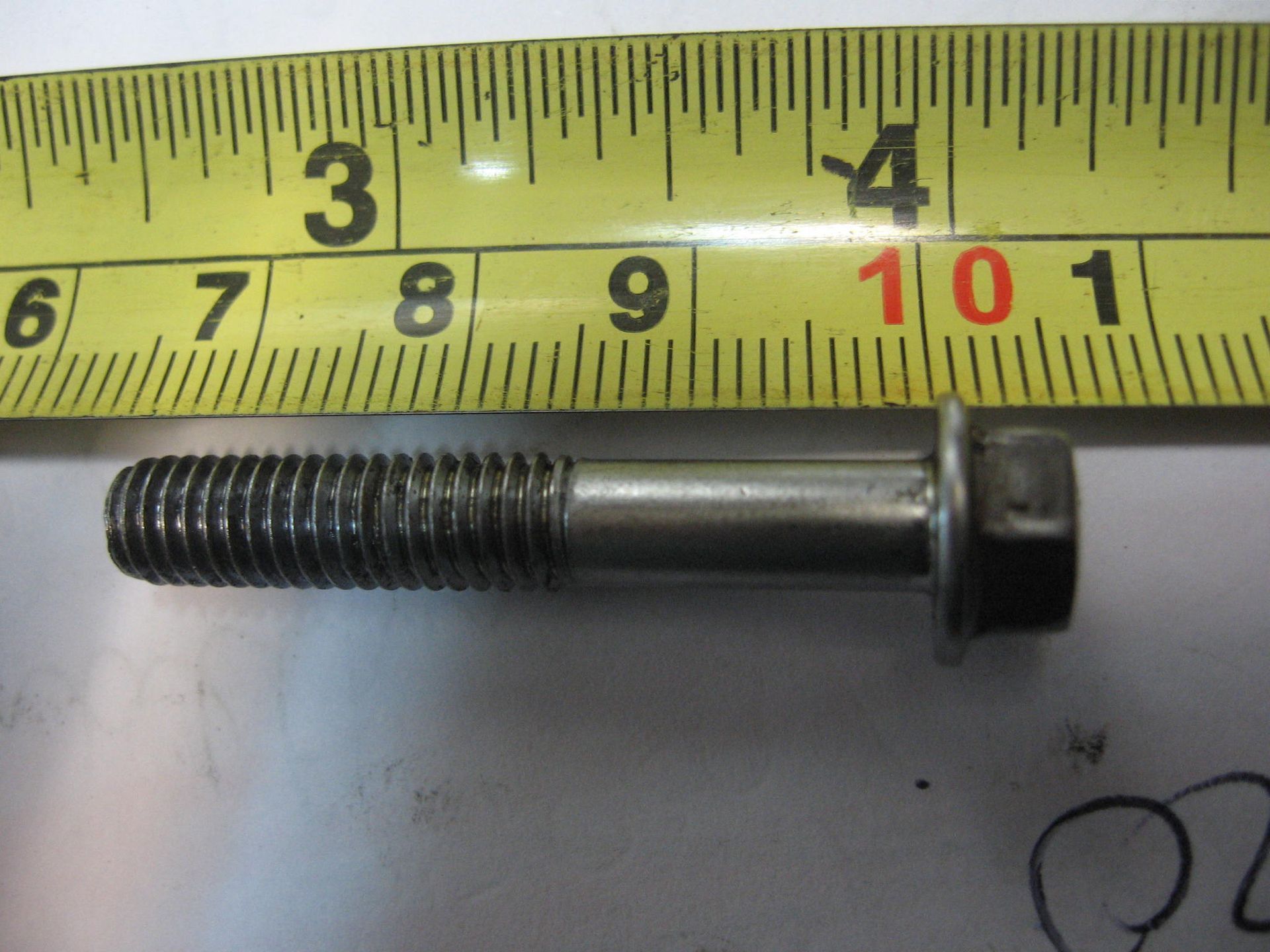 9 stuks chroome boutjes M6x35		132E0635