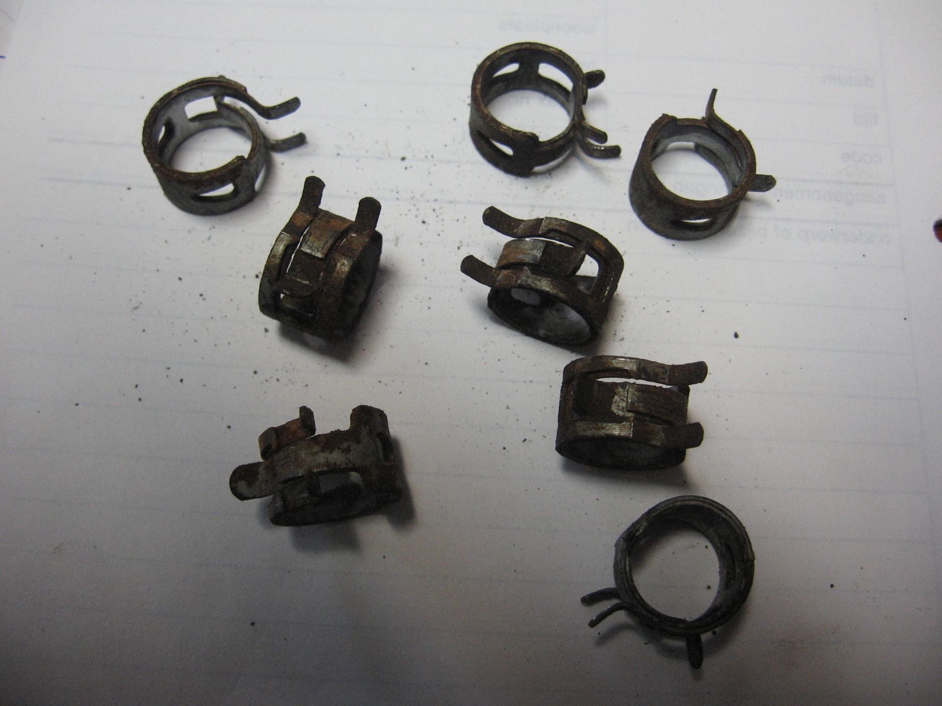8 stuks klem slang koeling ( clamp D12 ) 12,5 mm// gl1500se 1990 91405-PD1-004