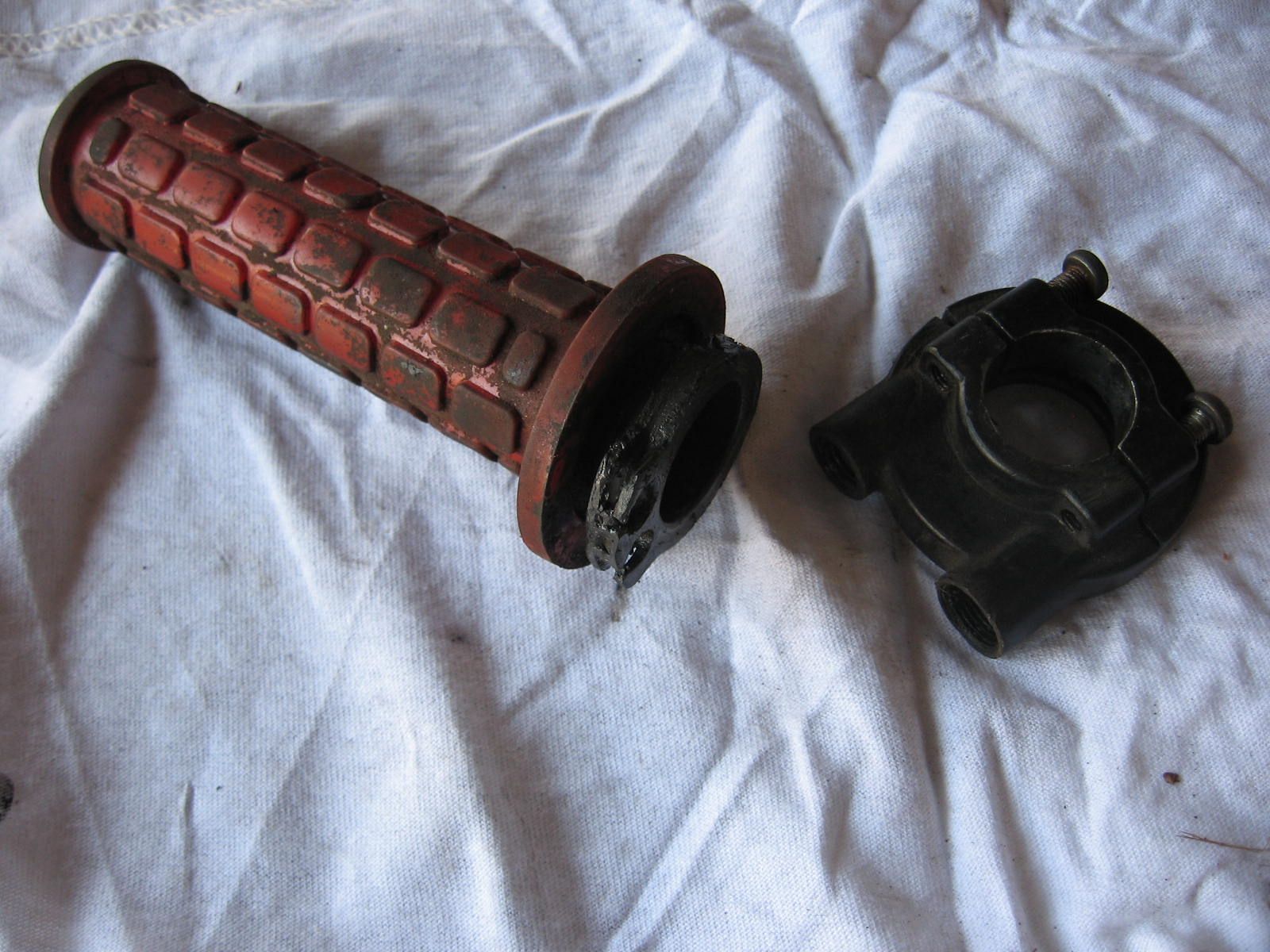 gasbuis met gasbuishouder , throttlehousing Xl500s 1979-81 53167-385-000+53168-428-000 +53141-429-000 53141-429-010