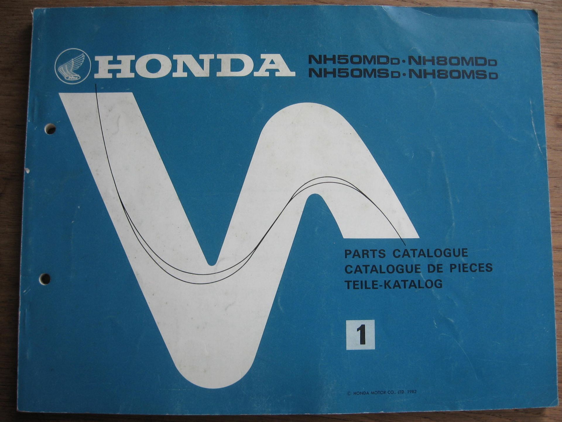 Honda origineel onderdelen catalogus uit 1982	NH50MDd NH50MSd NH80MDd NH80MSd		13GC7D21