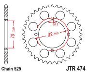 Achterkettingwiel / achtertandwiel	jtr474.39