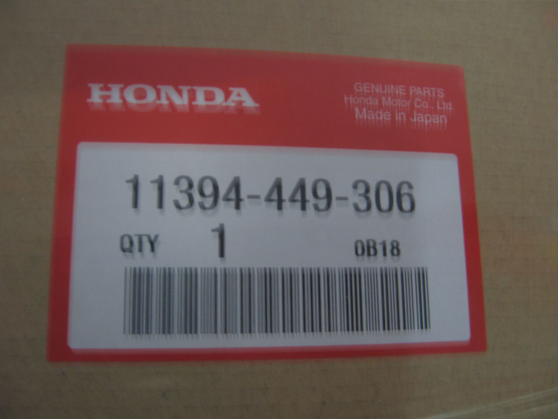 pakking  achterste blokdeksel // cx500		oem		11394-449-306		,	hon161