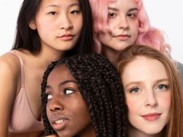 Four diverse women with good skin