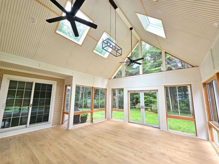 Permit drawings and material samples for outdoor project planning