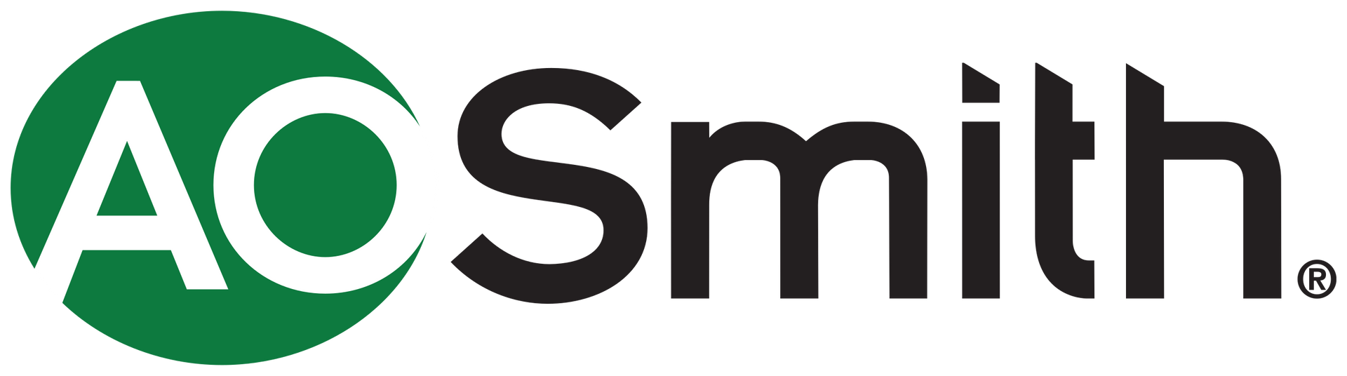 AO Smith logo: green circle with