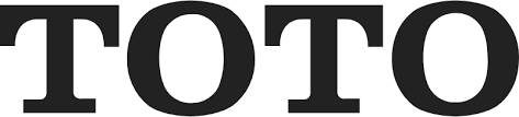 TOTO logo in black, bold, serif font.