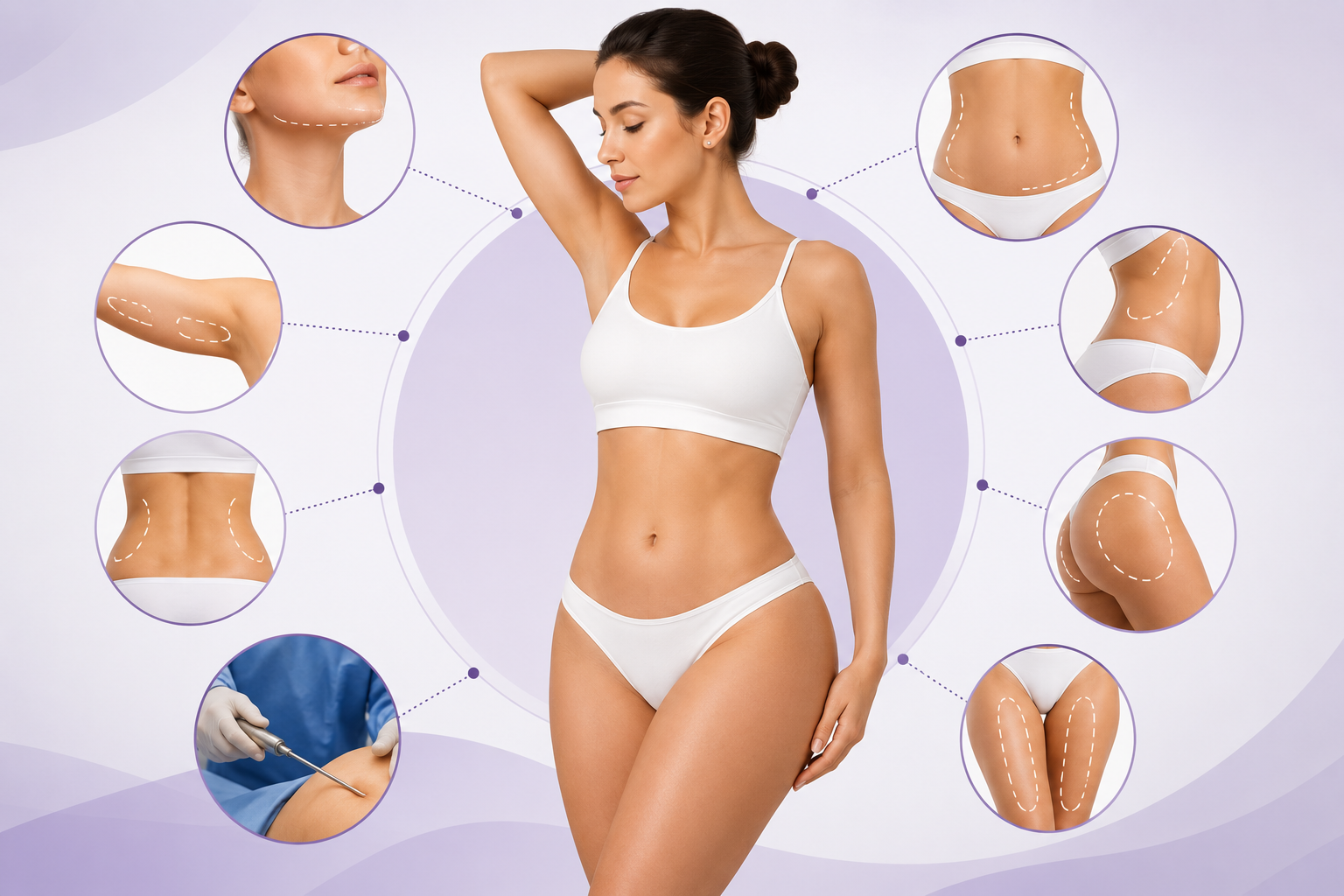 Zonas del cuerpo que se pueden tratar con liposucción en Bogotá