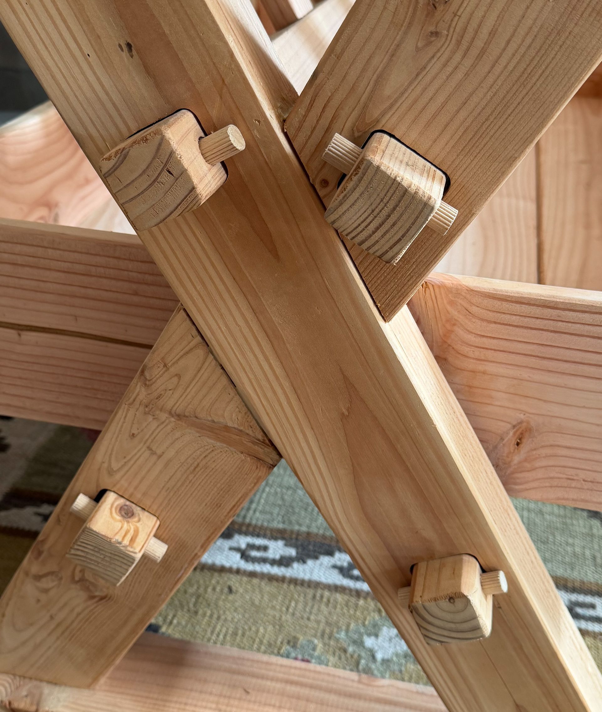Detail pen-gat verbindingen