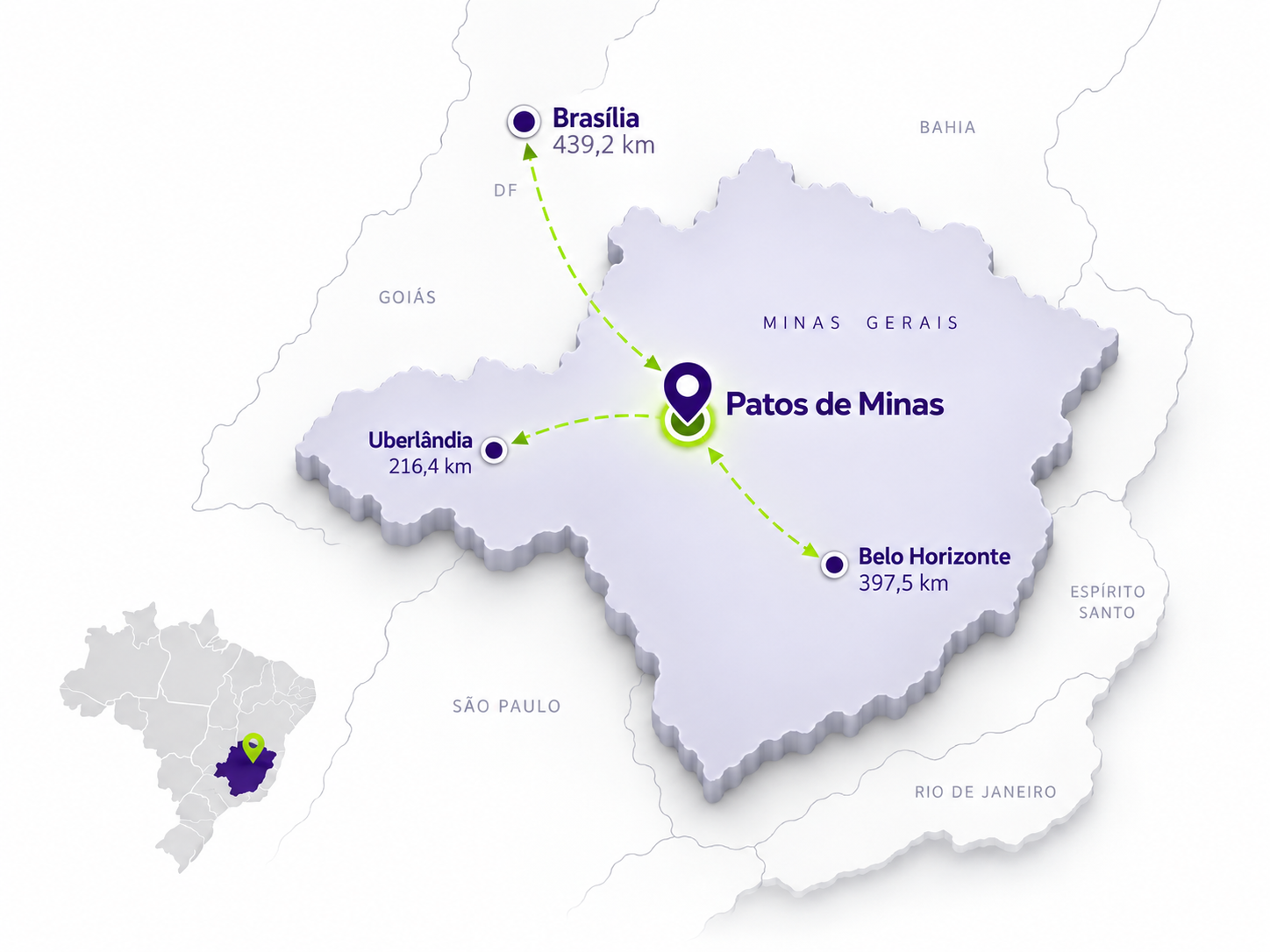 Ilustração cartográfica editorial do território