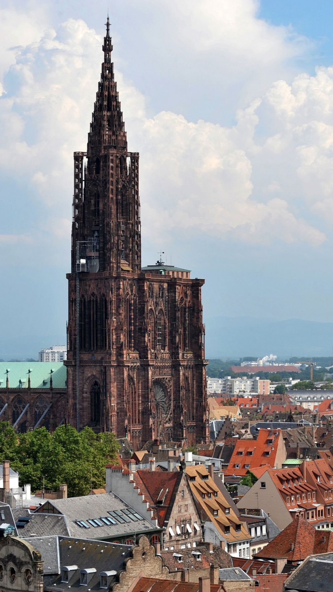 Photo aérienne de la ville de Strasbourg