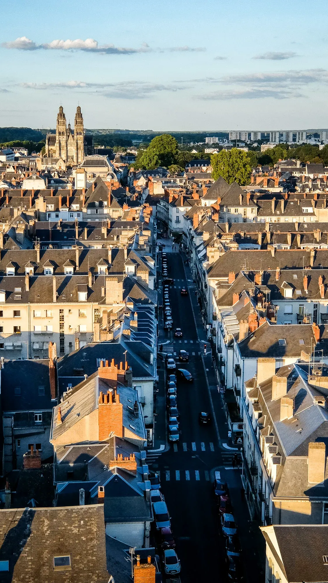 Photo aérienne de la ville de Tour