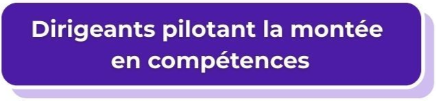 Bouton rectangle violet avec un texte écrit