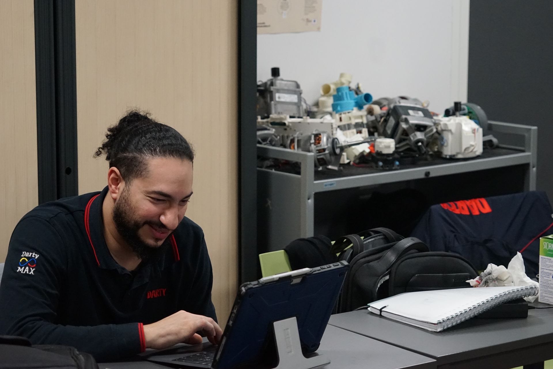 Photo d'un apprenant en cours
