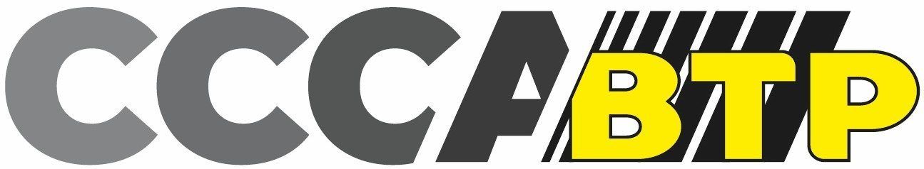 Un logo pour cccabtp est affiché sur un fond blanc
