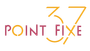 Logo di Point Fixe 37 con testo rosa e arancione su sfondo bianco.