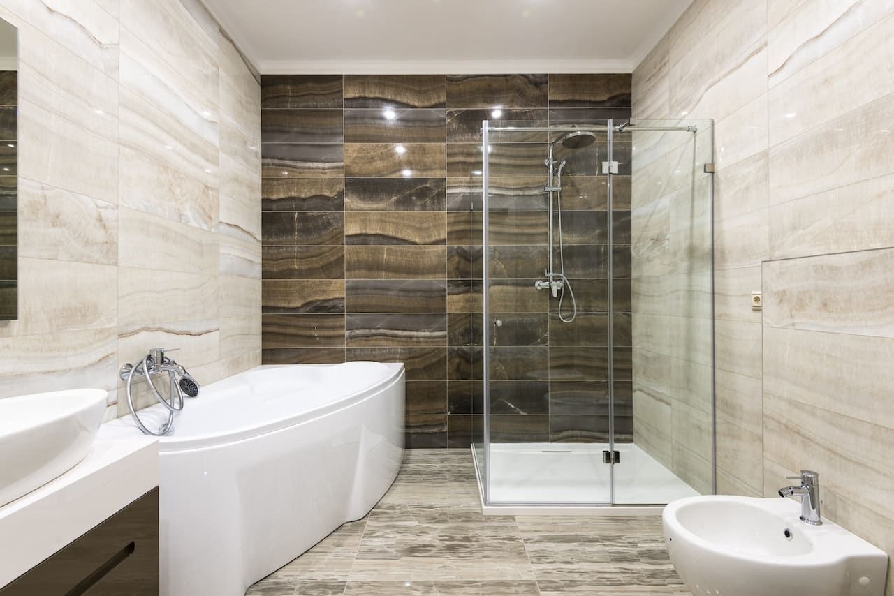 tiled showers
