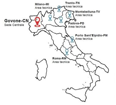 mappa presenze sul territorio