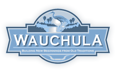 A logo for wauchula building new beginnings from old traditions