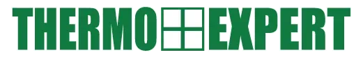 THERMOEXPERT logo in green with a four-pane window icon in the wordmark