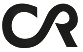 Logotipo negro con letras entrelazadas 