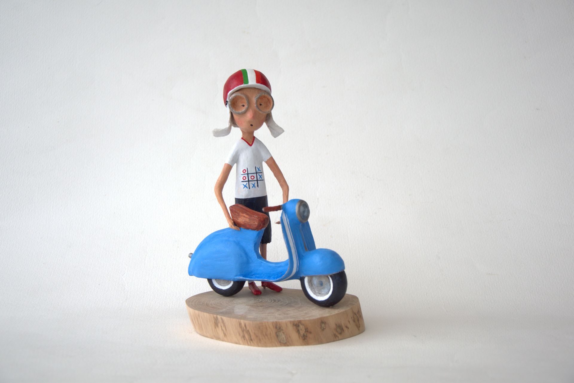 Cute paper mache Vespa