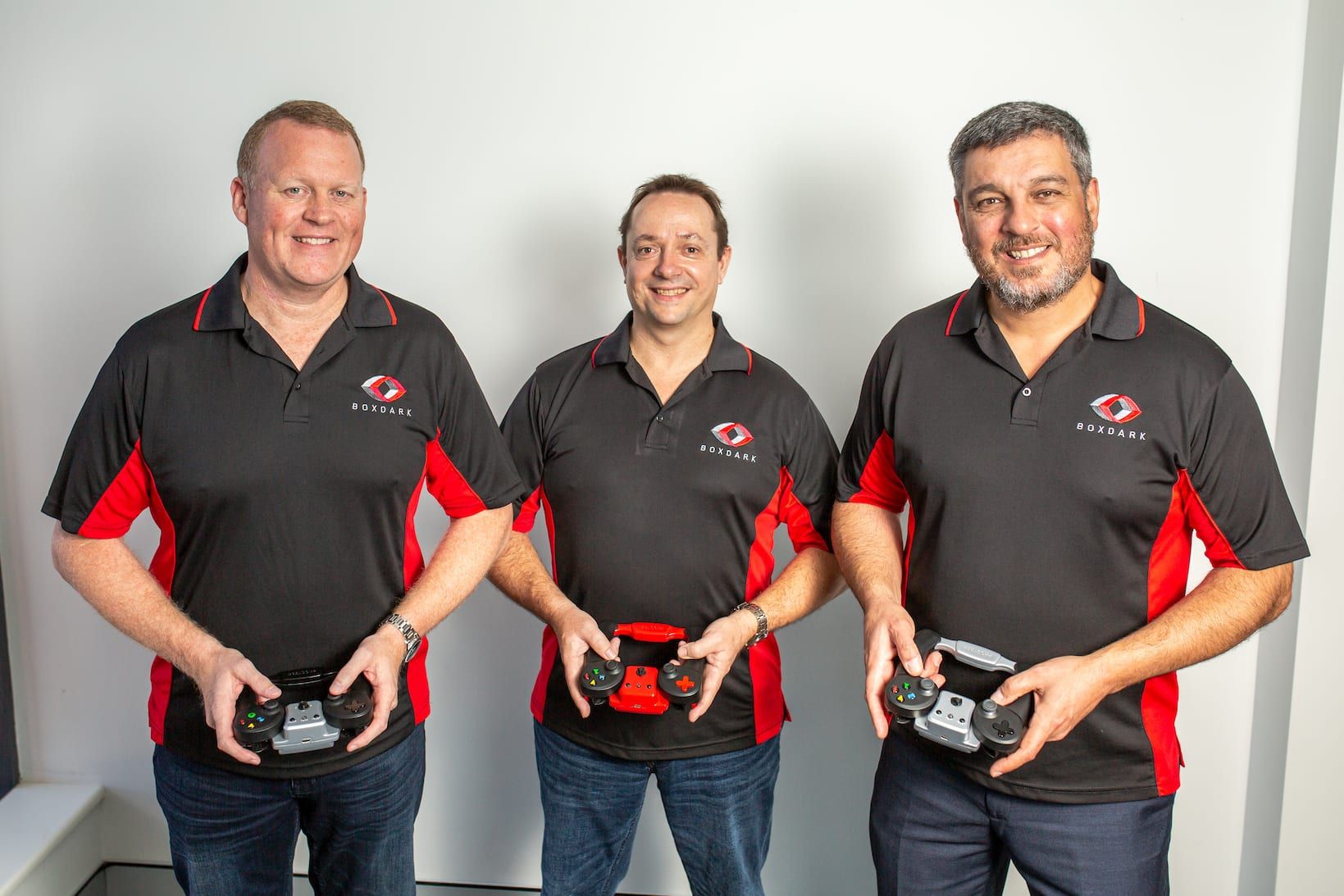 3 men standing
